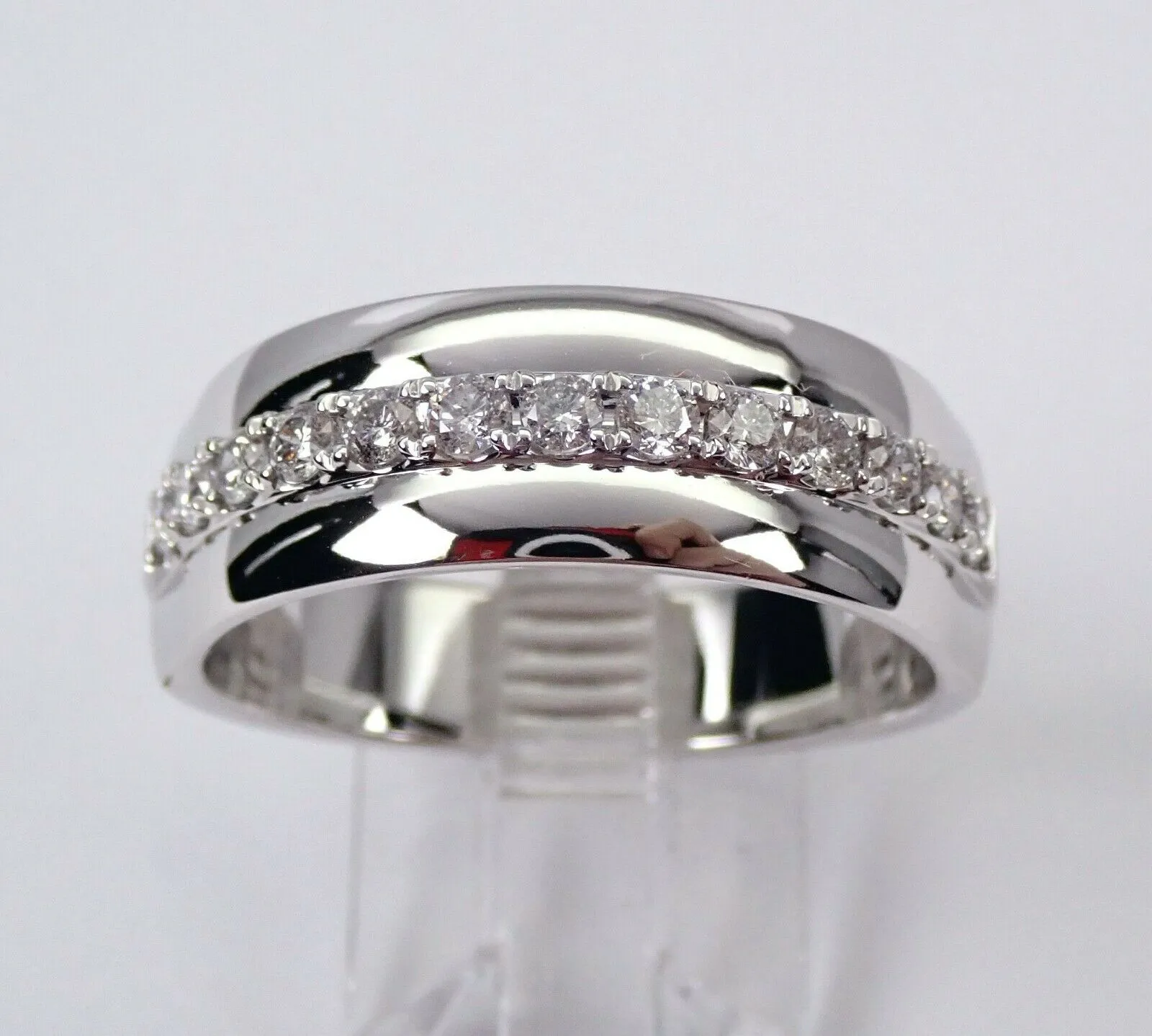 1/2 CT Mens Round Cut Diamond Wedding Band 14K Yellow Gold Over Anniversary Ring
