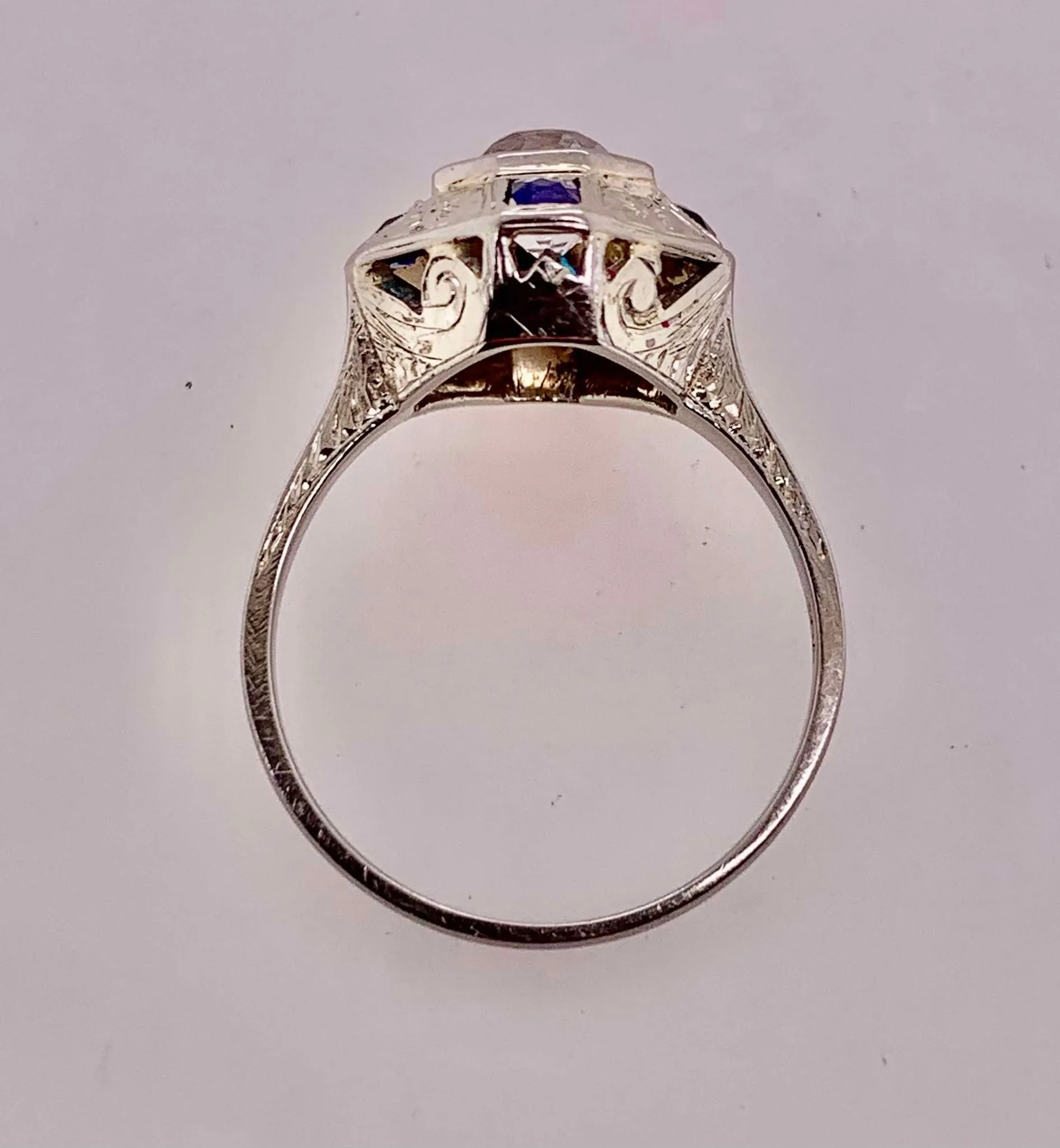 18K Estate Sapphire Ring