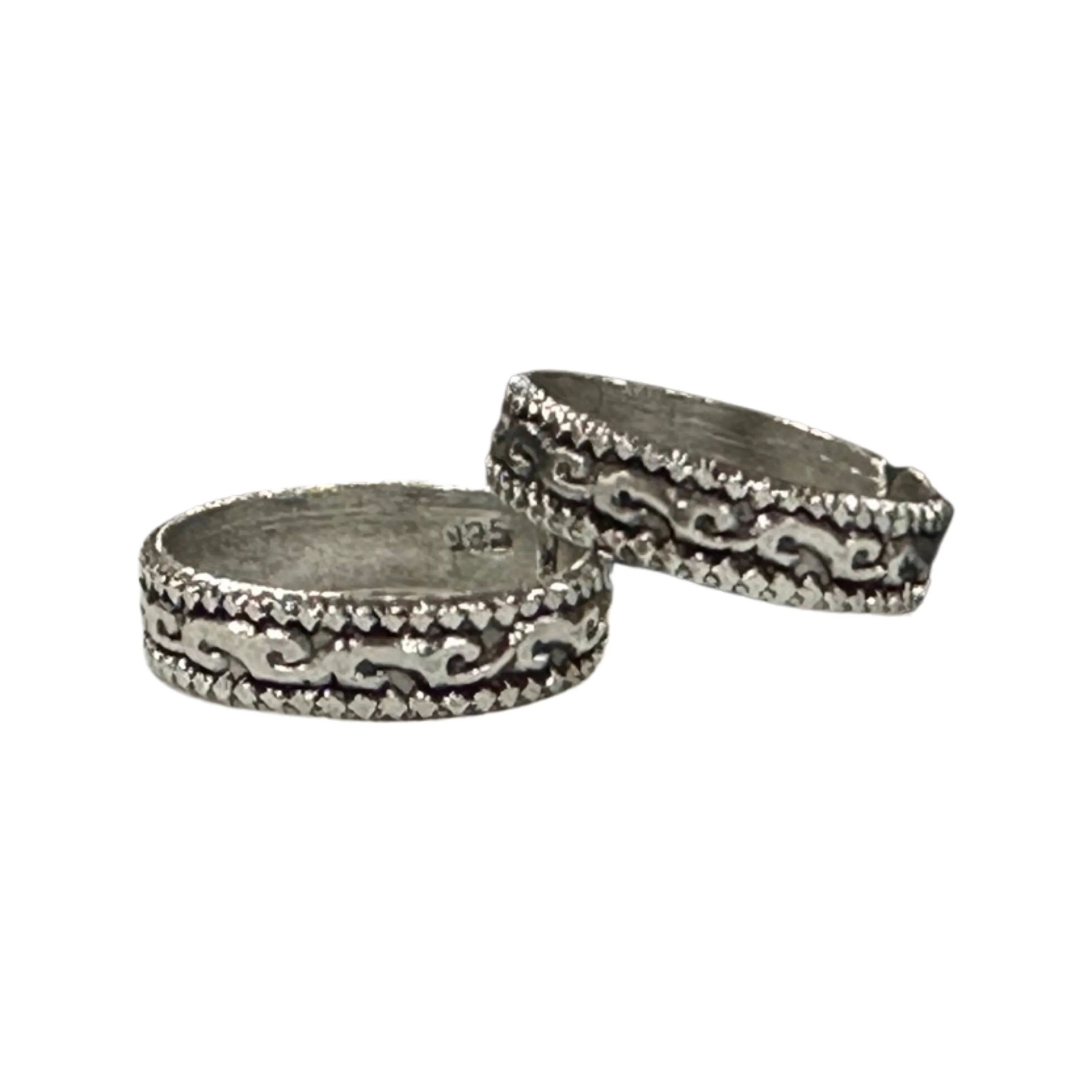 925 Sterling Silver Oxidized Toe-rings - Design #14