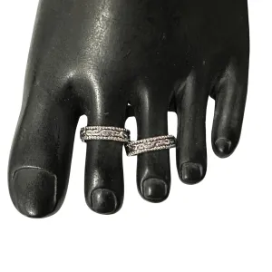 925 Sterling Silver Oxidized Toe-rings - Design #14