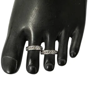 925 Sterling Silver Oxidized Toe-rings - Design #17
