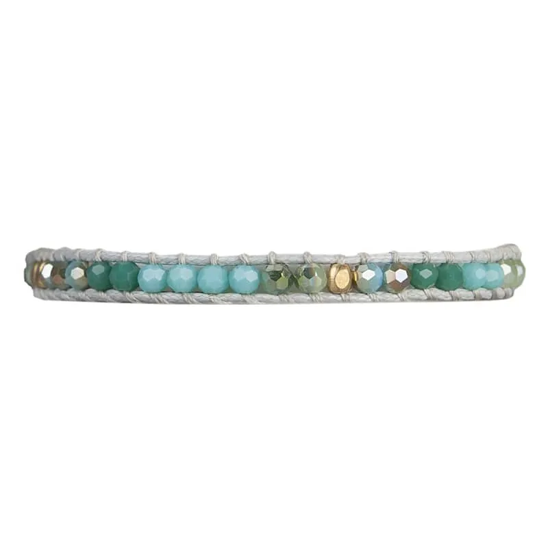 Alani - Adjustable Crystal Single Wrap Bracelet