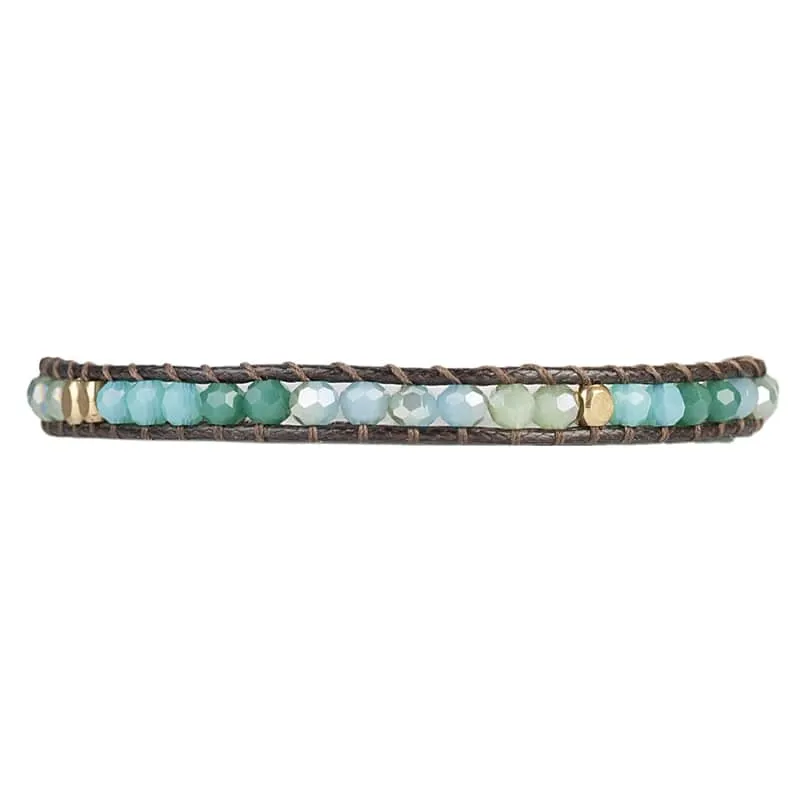 Alani - Adjustable Crystal Single Wrap Bracelet