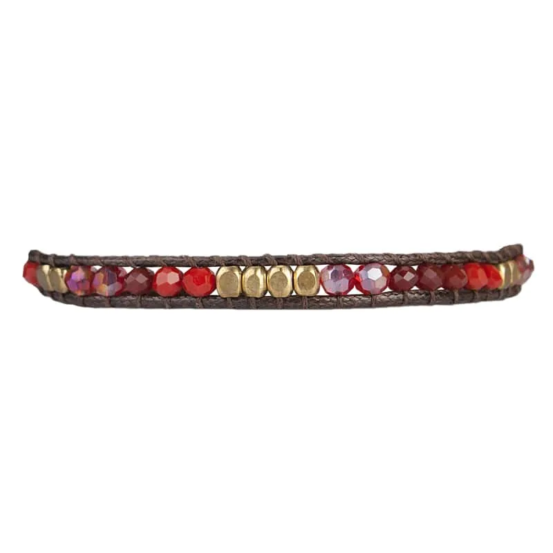 Alani - Adjustable Crystal Single Wrap Bracelet