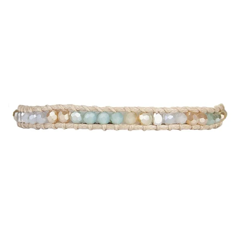 Alani - Adjustable Crystal Single Wrap Bracelet