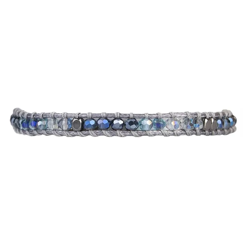 Alani - Adjustable Crystal Single Wrap Bracelet