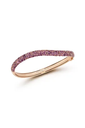 Amethyst Julian Wave Bracelet - Rose Gold