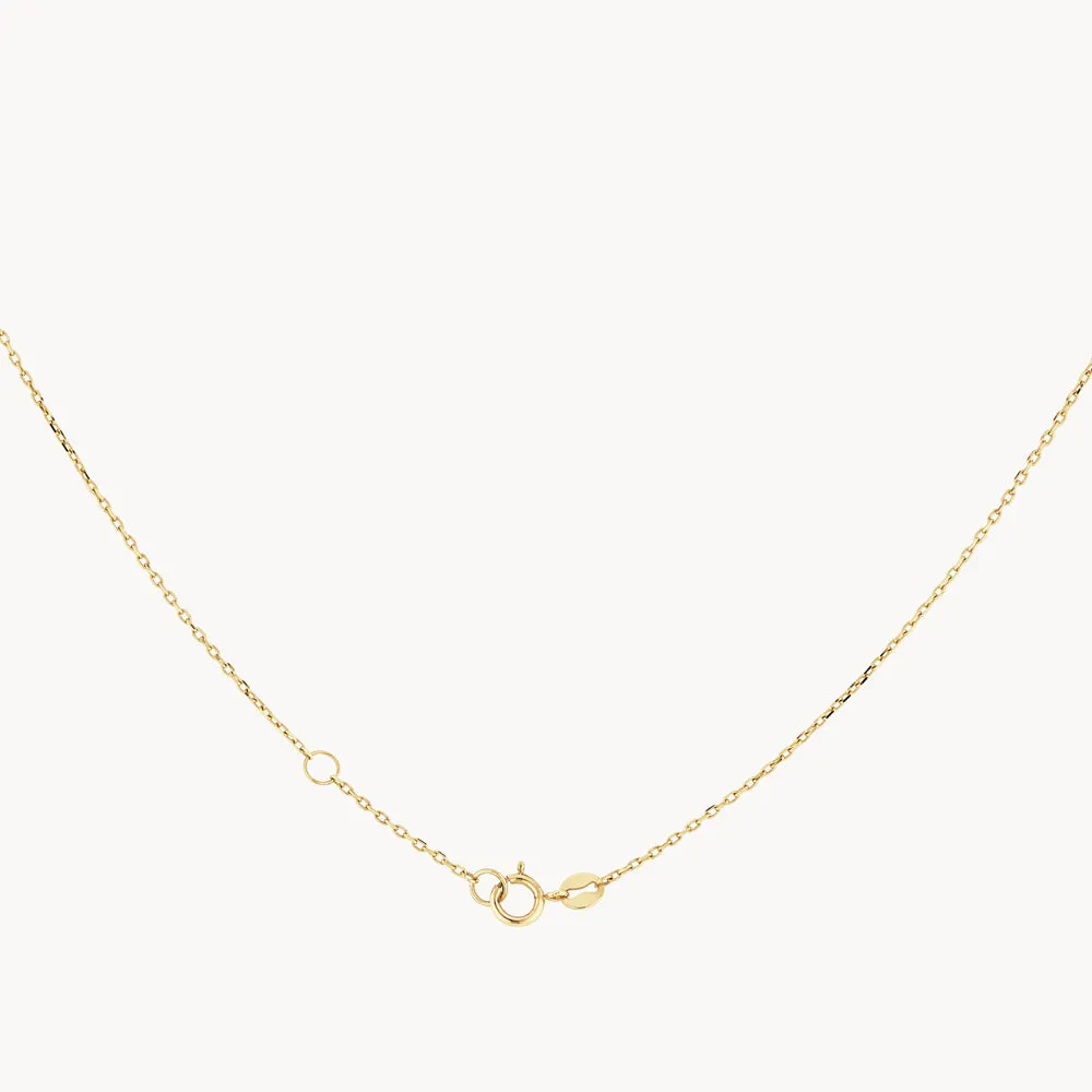 Amethyst Oval Paperclip Chain Necklace in 10k Gold