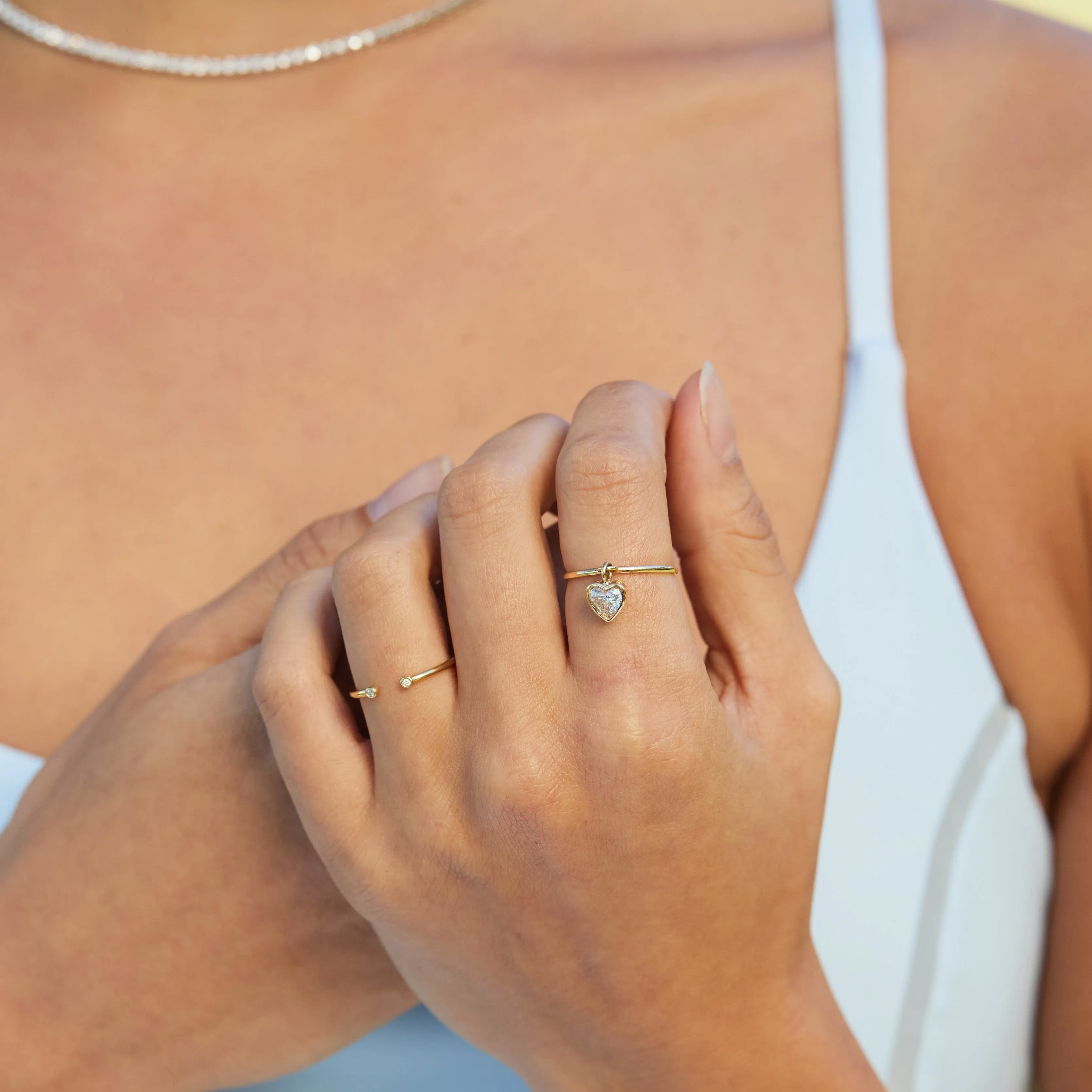 Amore Diamond Heart Ring