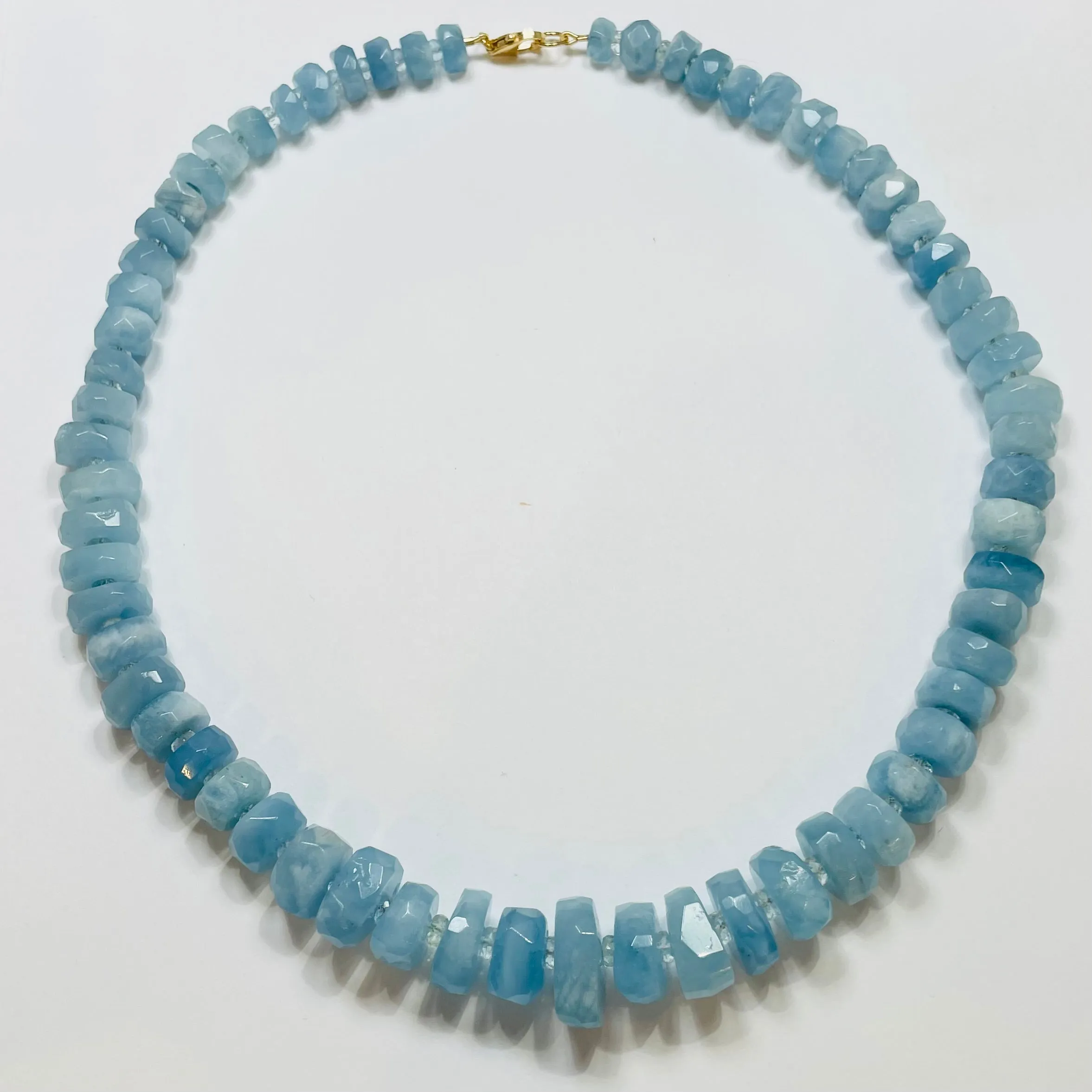 aquamarine statement necklace