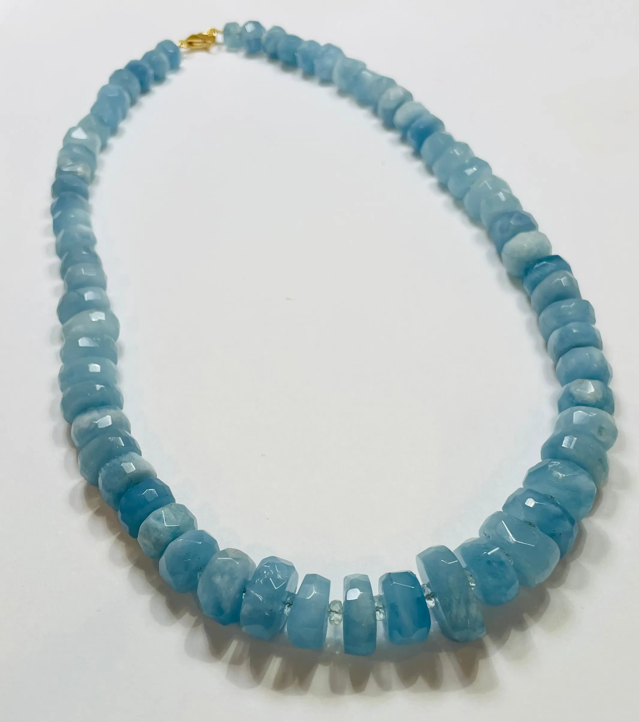 aquamarine statement necklace
