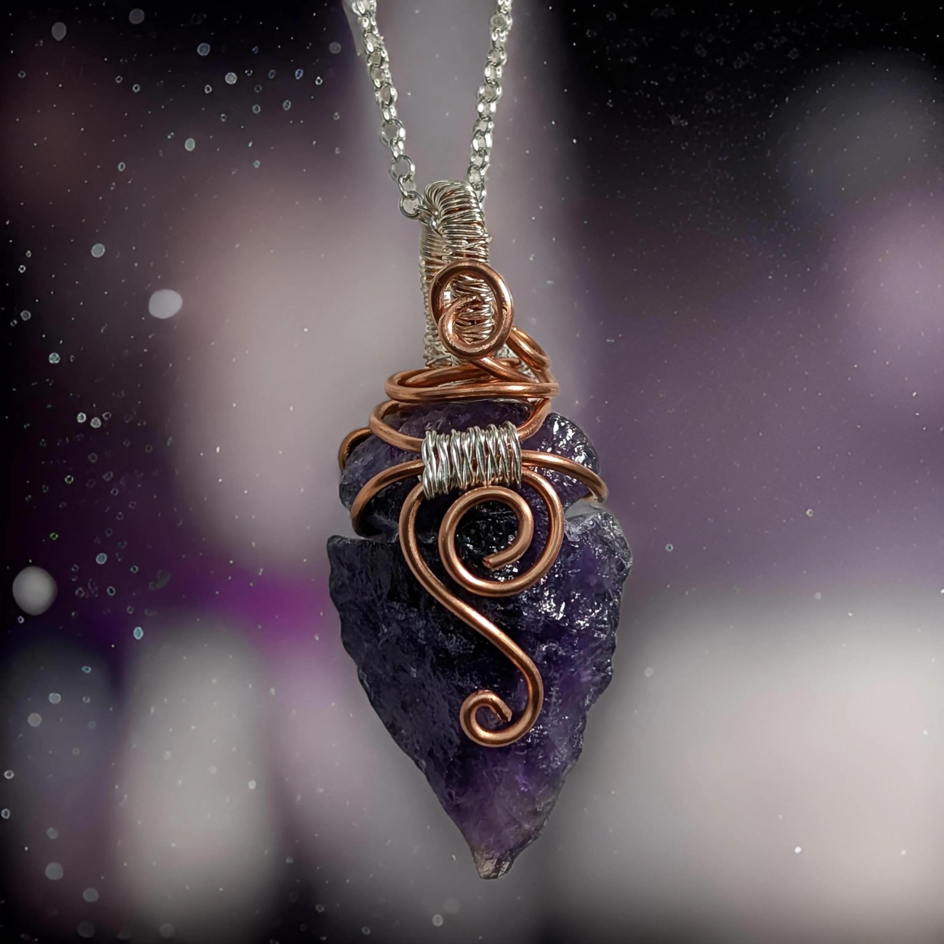 Arrowhead - Amethyst - Necklace