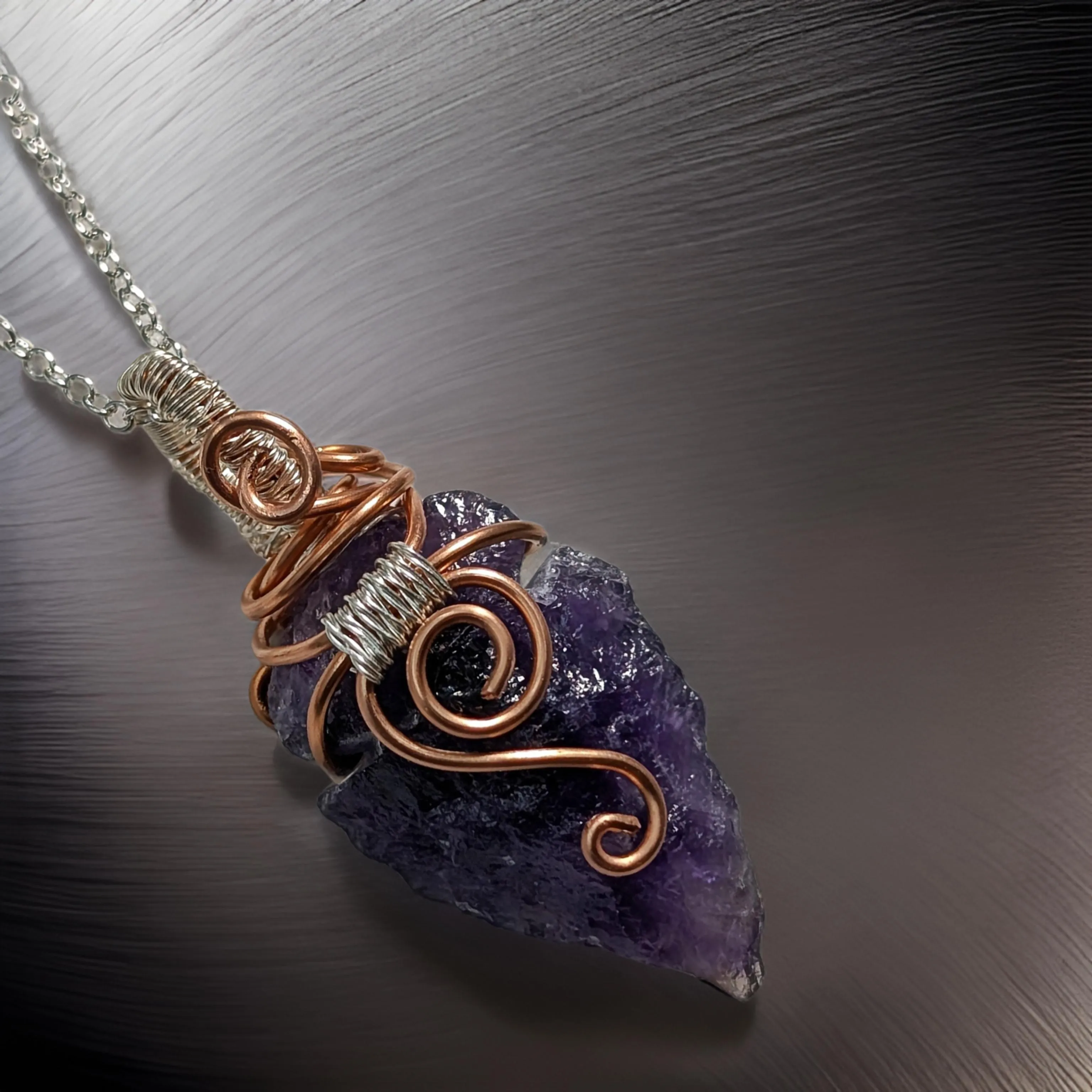 Arrowhead - Amethyst - Necklace