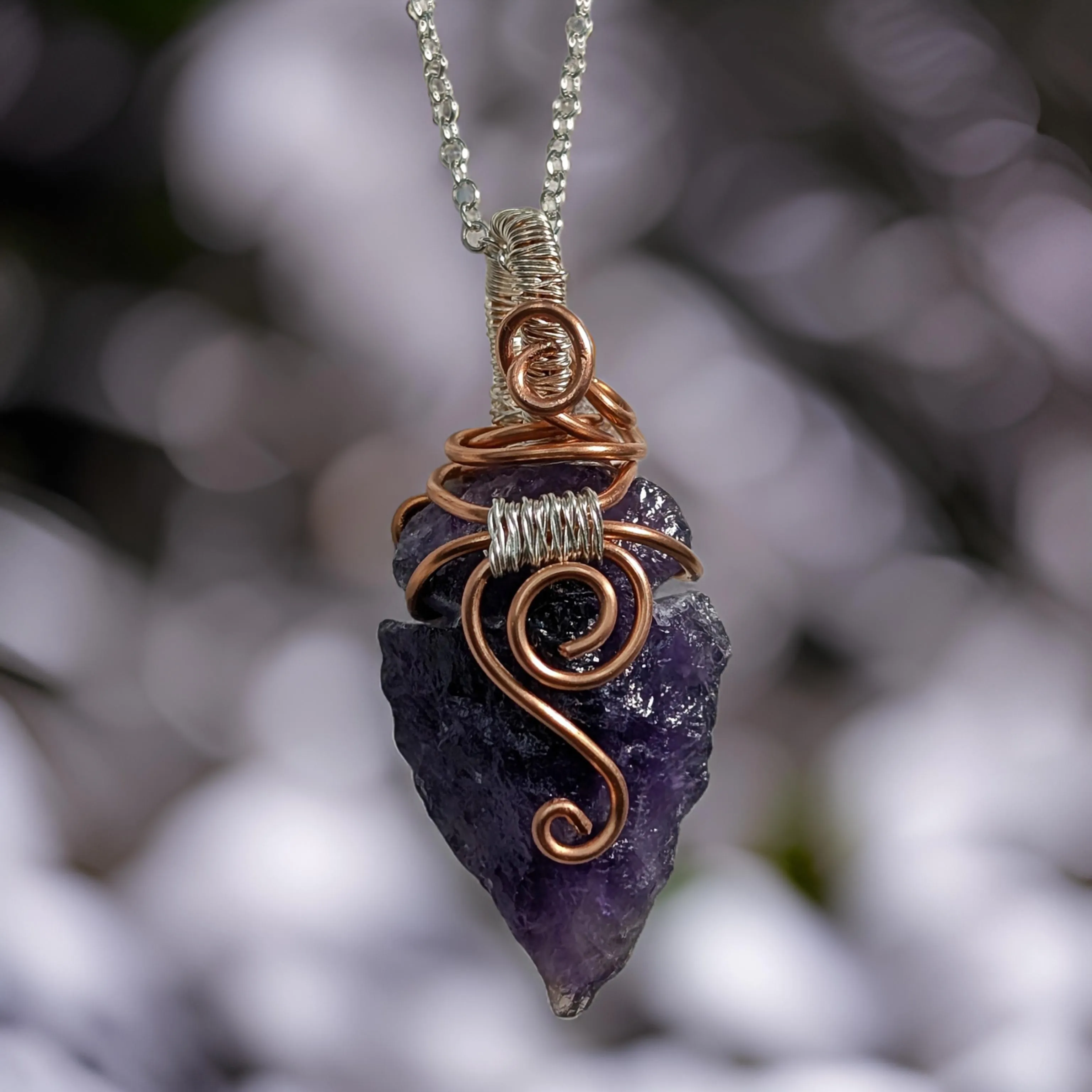 Arrowhead - Amethyst - Necklace