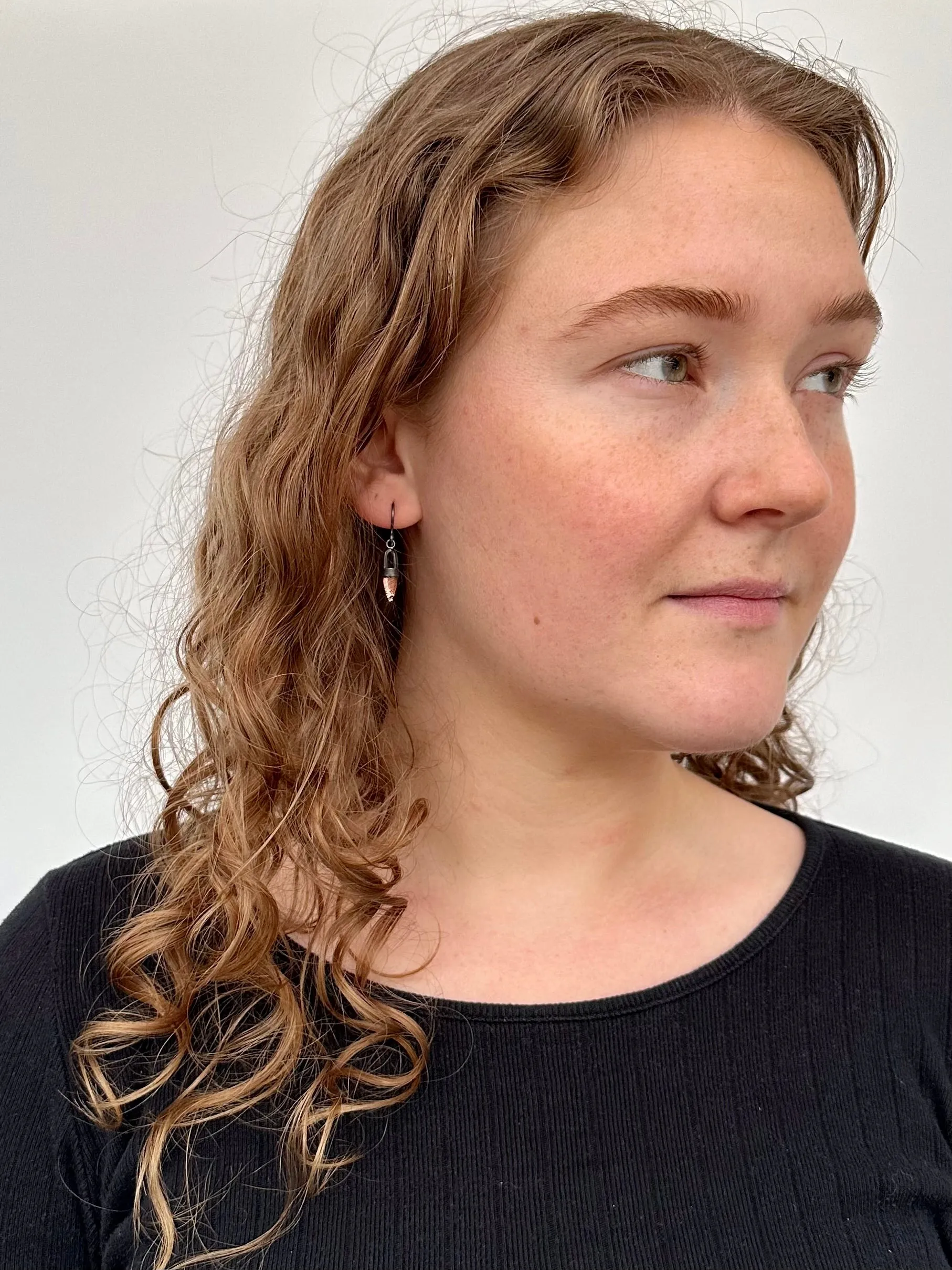 Brilliant Sunstone Buoy Earrings