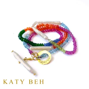 Celissa Pearl and Gemstone Mix Necklace