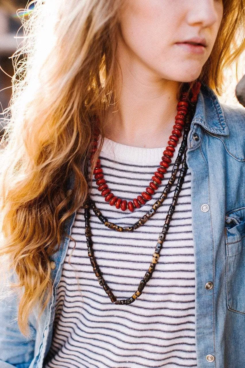 Cheppu Tibetan Coral Necklace
