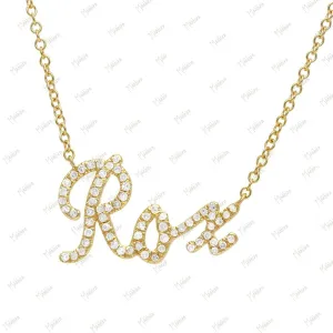 Diamond Rox Name Necklace