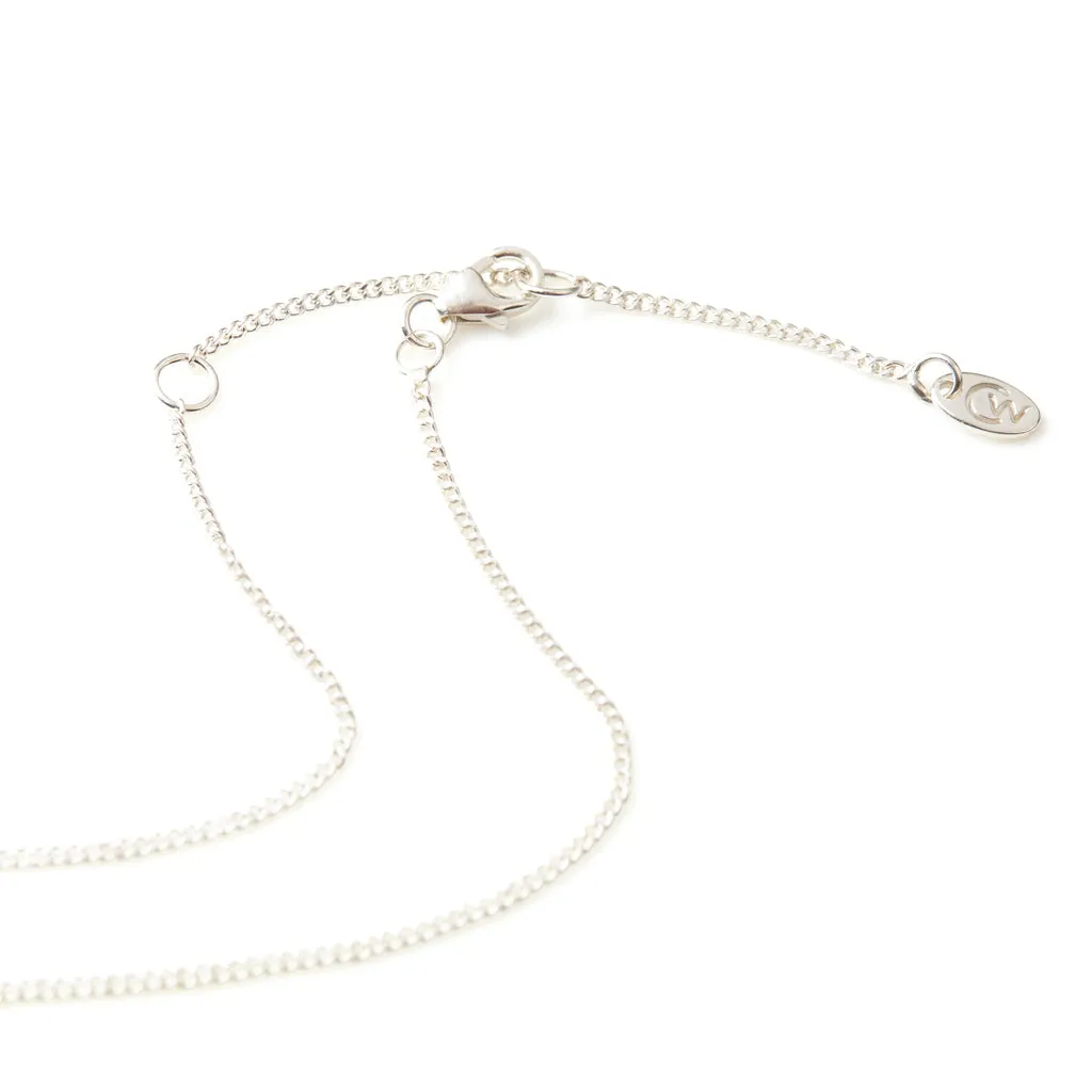 February Birthstone Charm Necklace - Amethyst
