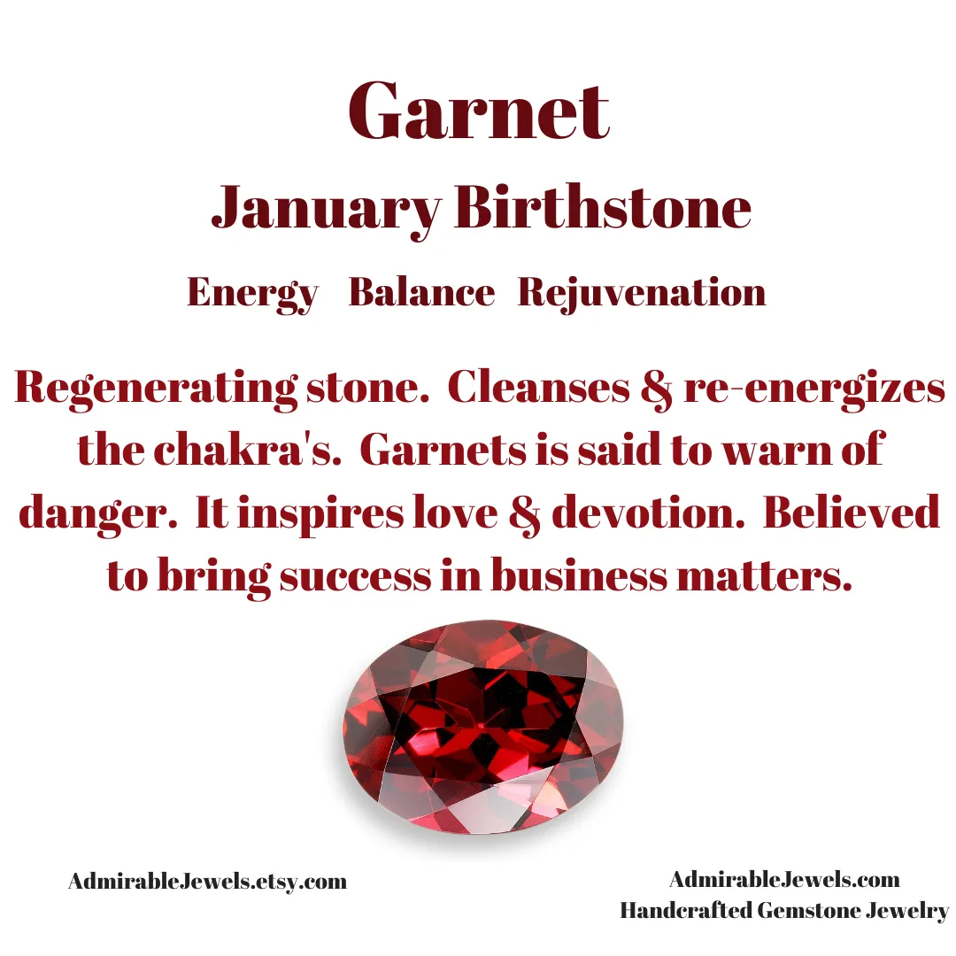 Garnet Pear Briolette Necklace