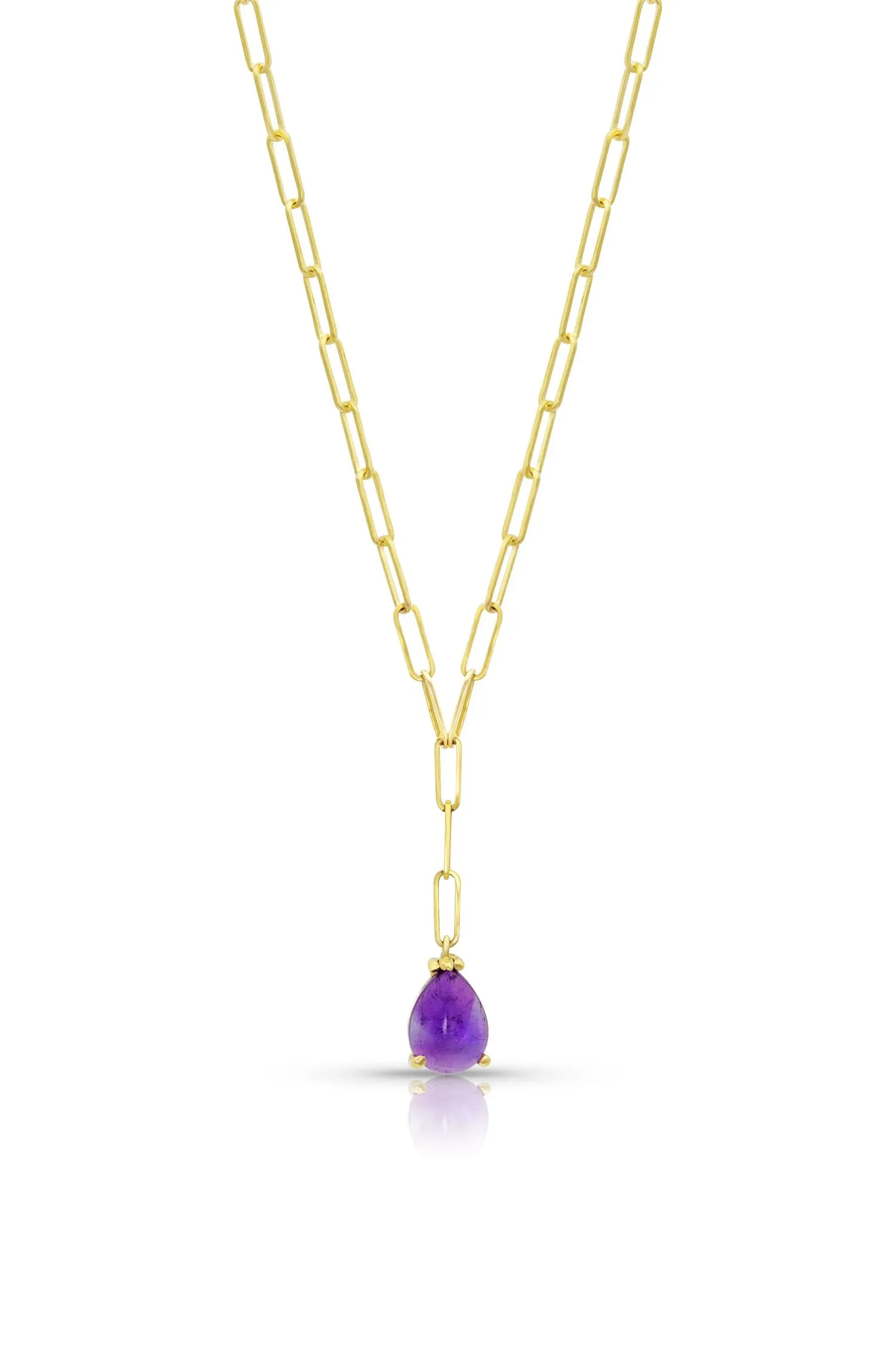 Gemdrop Amethyst Lariat Necklace - available on special order