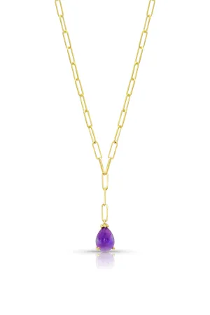Gemdrop Amethyst Lariat Necklace - available on special order