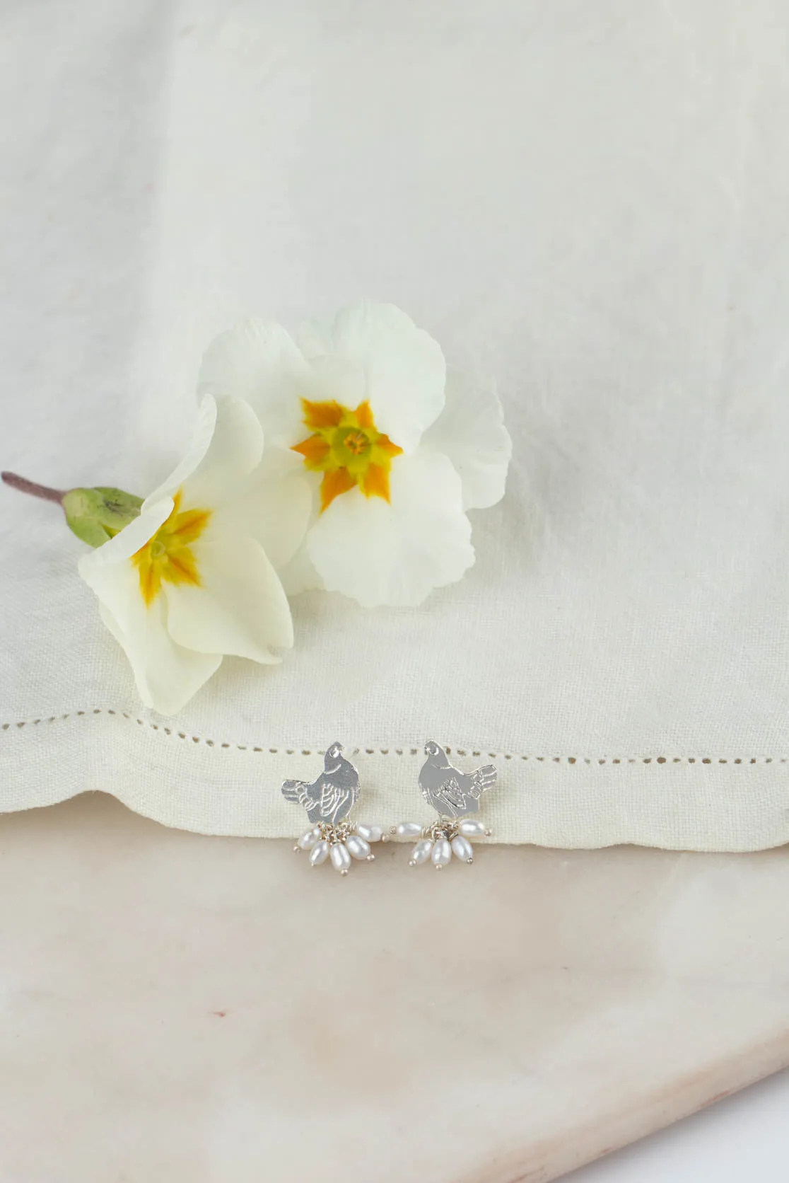Handmade Spring Chicken | Mother Hen Stud Earrings