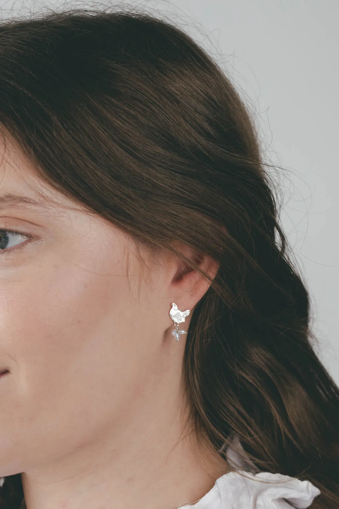 Handmade Spring Chicken | Mother Hen Stud Earrings