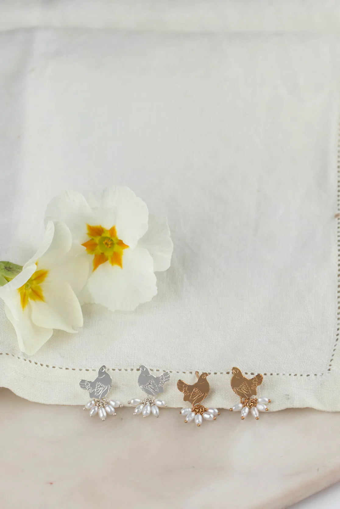 Handmade Spring Chicken | Mother Hen Stud Earrings