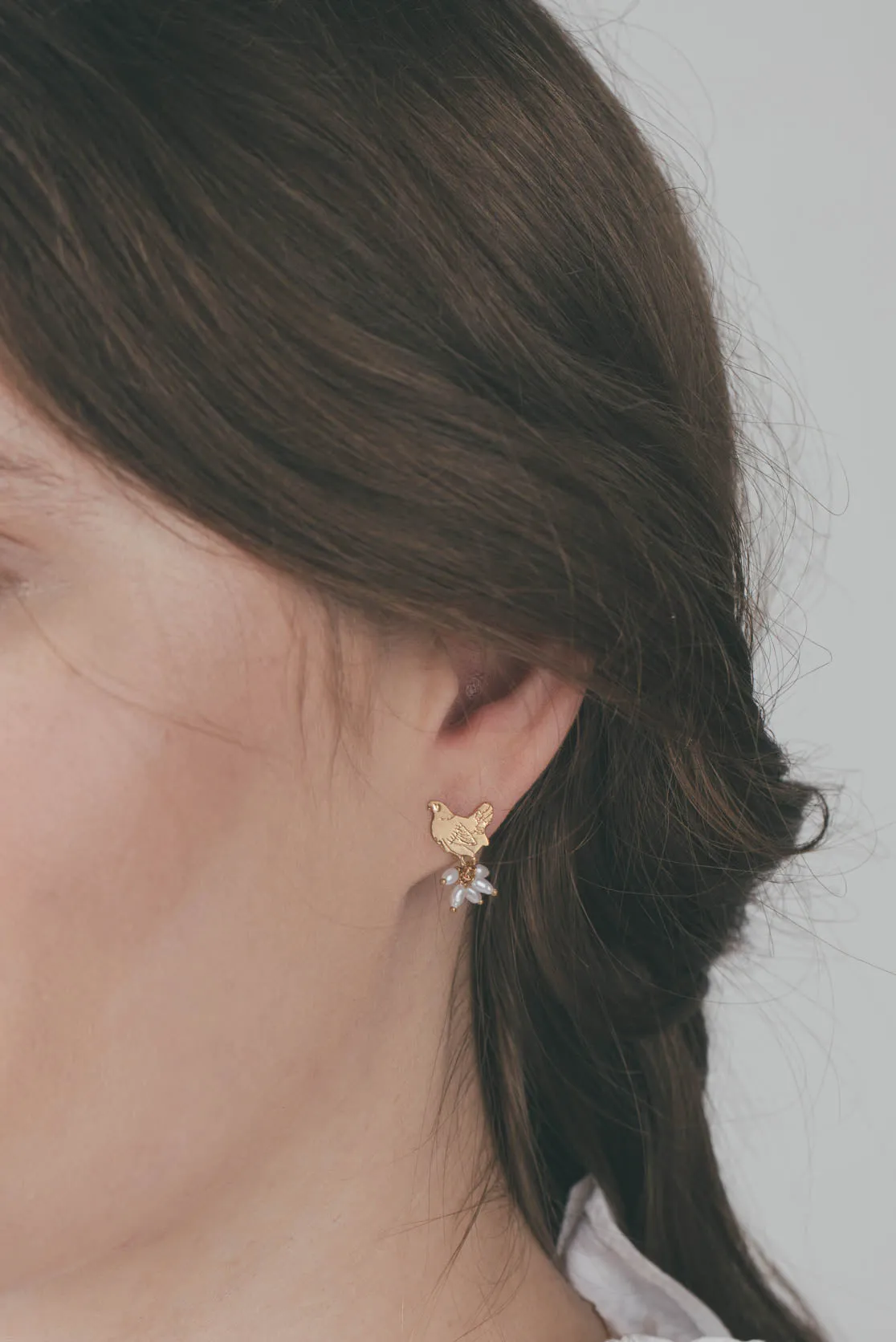 Handmade Spring Chicken | Mother Hen Stud Earrings