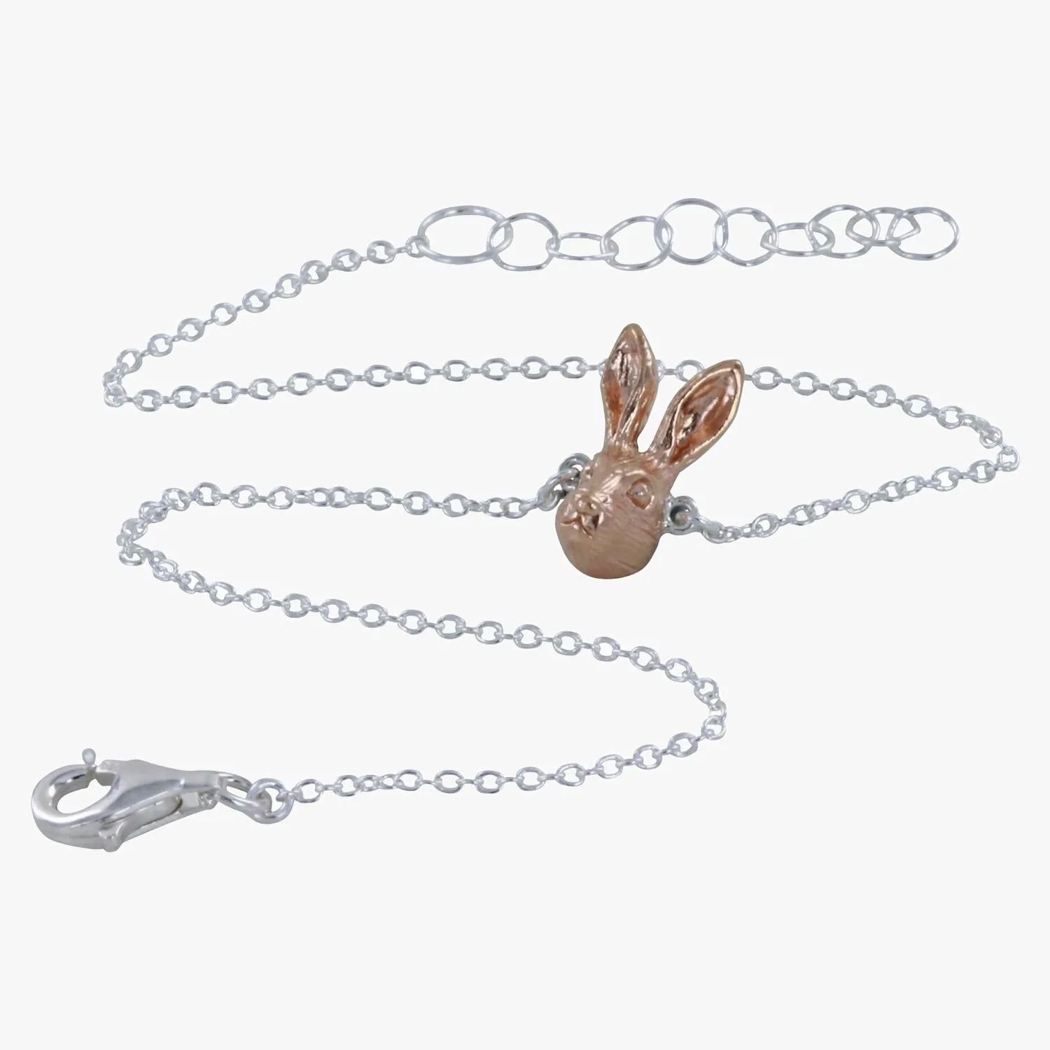 Hare Mask Sterling Silver Adjustable Bracelet