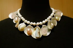 Lauren Adams Diva Necklace of Shells, Opals, Pearls, Rose Quartz, and Amethyst