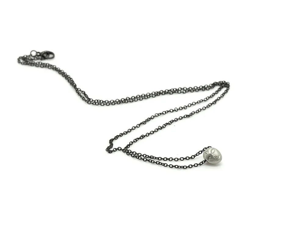 Little Grey Lady Cameo Necklace