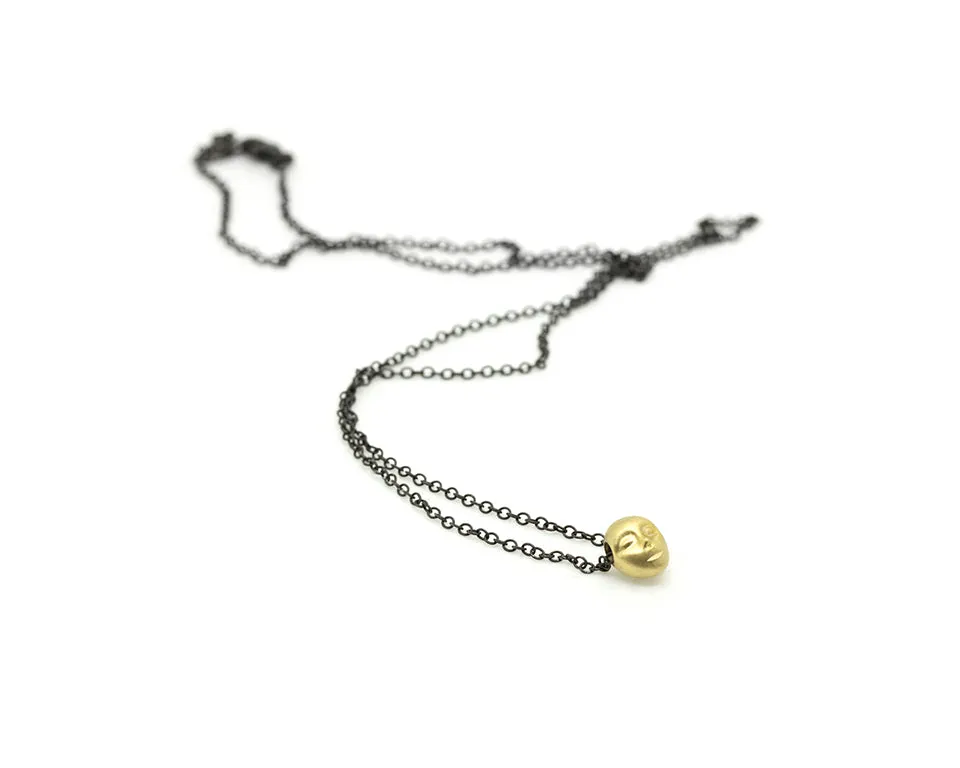 Little Grey Lady Cameo Necklace