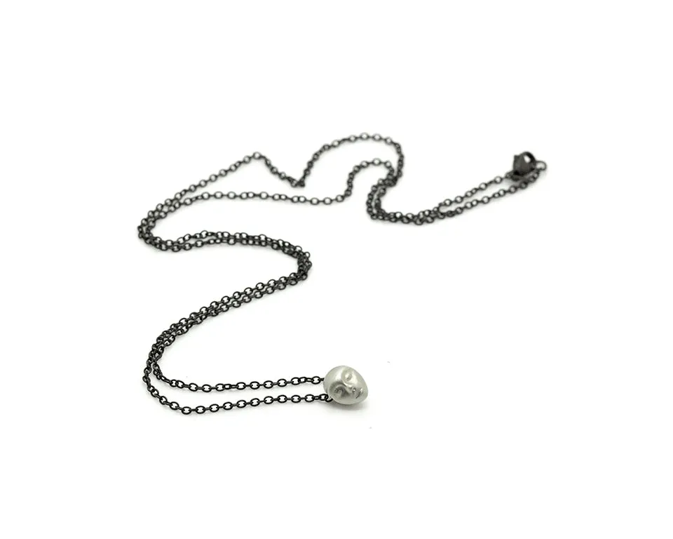 Little Grey Lady Cameo Necklace