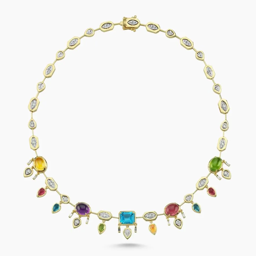 MELIS GORAL Focus Multi Color Necklace