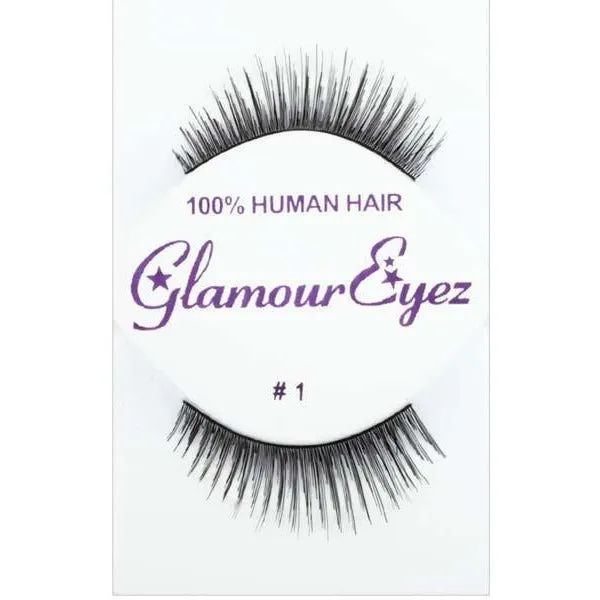 Natural Looking Black Lashes - #1