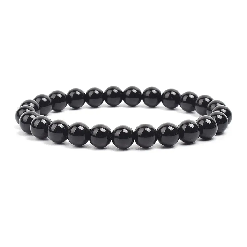 Natural Stone Beads Amethysts Crystal Quartz  Bracelets
