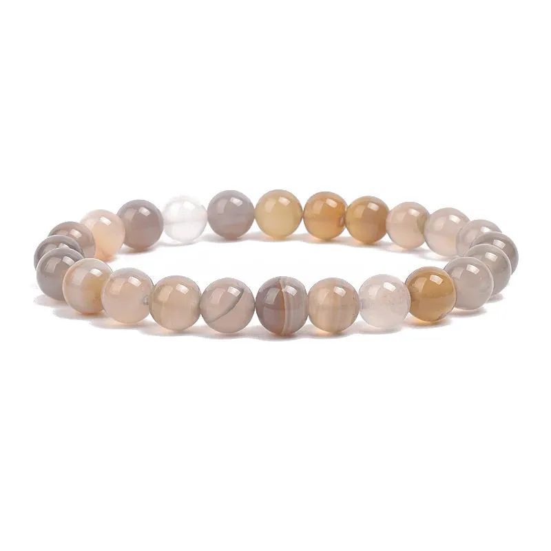 Natural Stone Beads Amethysts Crystal Quartz  Bracelets