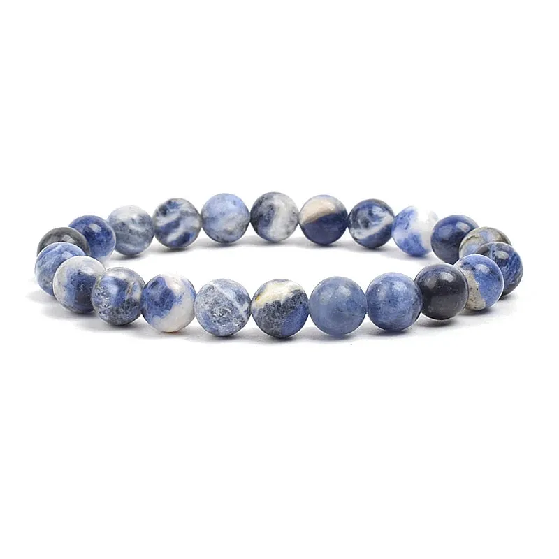 Natural Stone Beads Amethysts Crystal Quartz  Bracelets