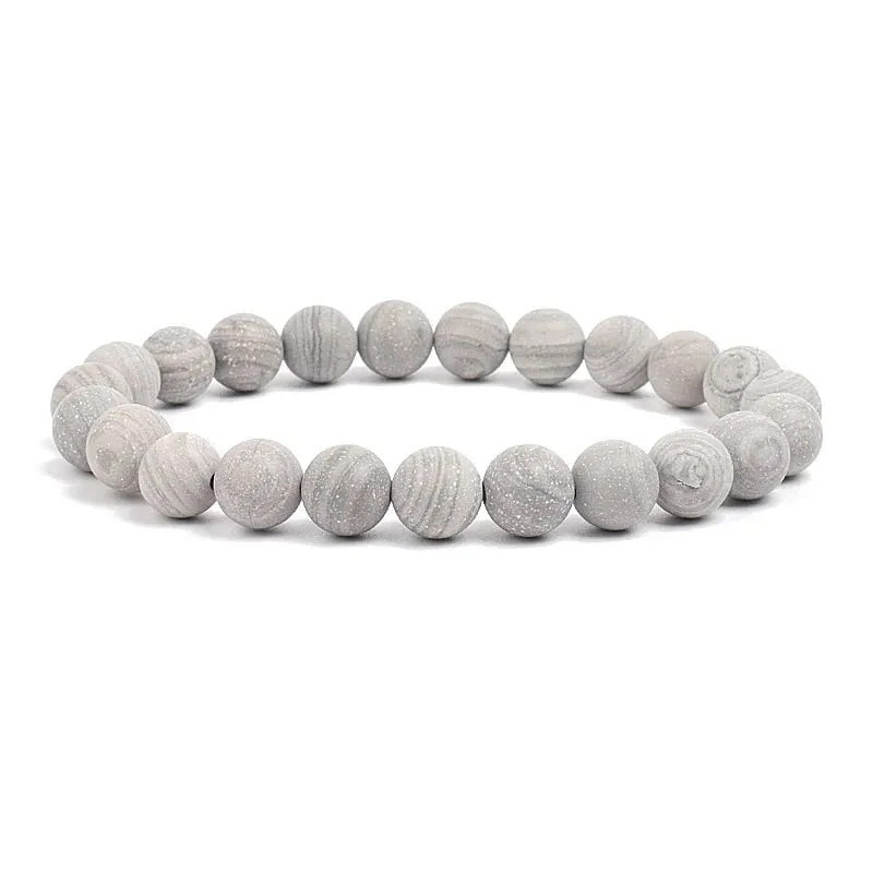 Natural Stone Beads Amethysts Crystal Quartz  Bracelets