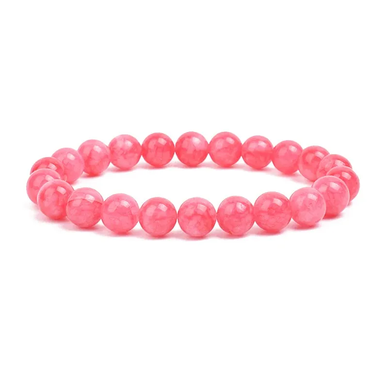 Natural Stone Beads Amethysts Crystal Quartz  Bracelets