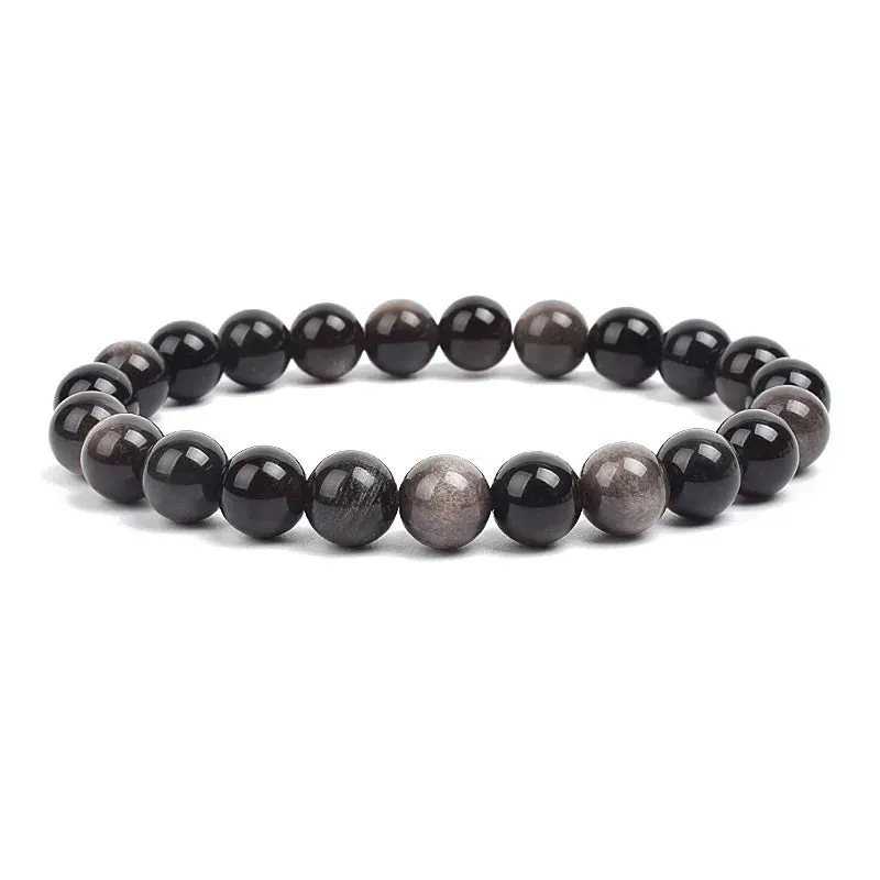 Natural Stone Beads Amethysts Crystal Quartz  Bracelets