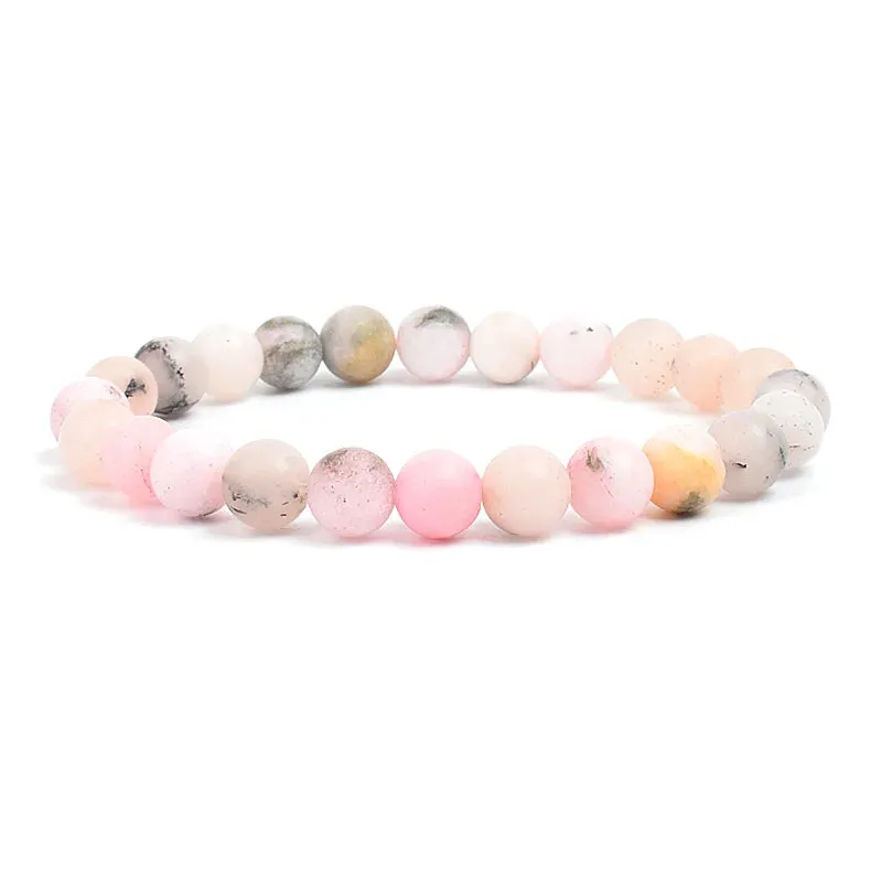 Natural Stone Beads Amethysts Crystal Quartz  Bracelets
