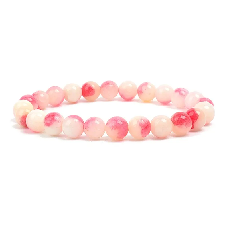 Natural Stone Beads Amethysts Crystal Quartz  Bracelets