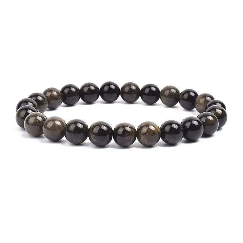 Natural Stone Beads Amethysts Crystal Quartz  Bracelets