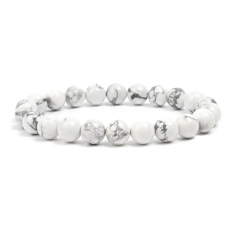 Natural Stone Beads Amethysts Crystal Quartz  Bracelets
