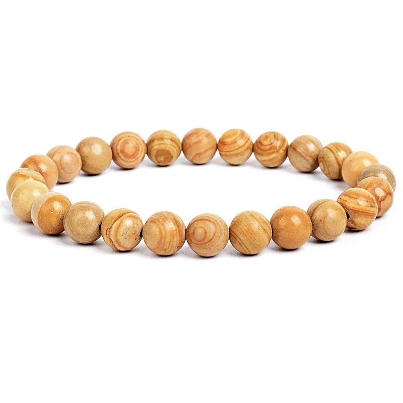Natural Stone Beads Amethysts Crystal Quartz  Bracelets
