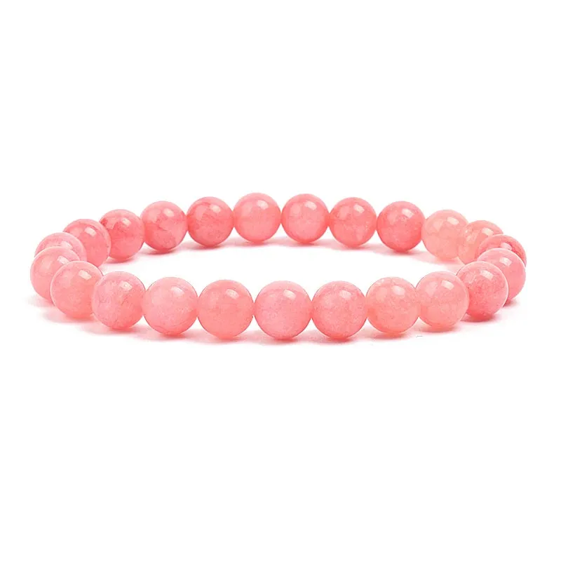 Natural Stone Beads Amethysts Crystal Quartz  Bracelets