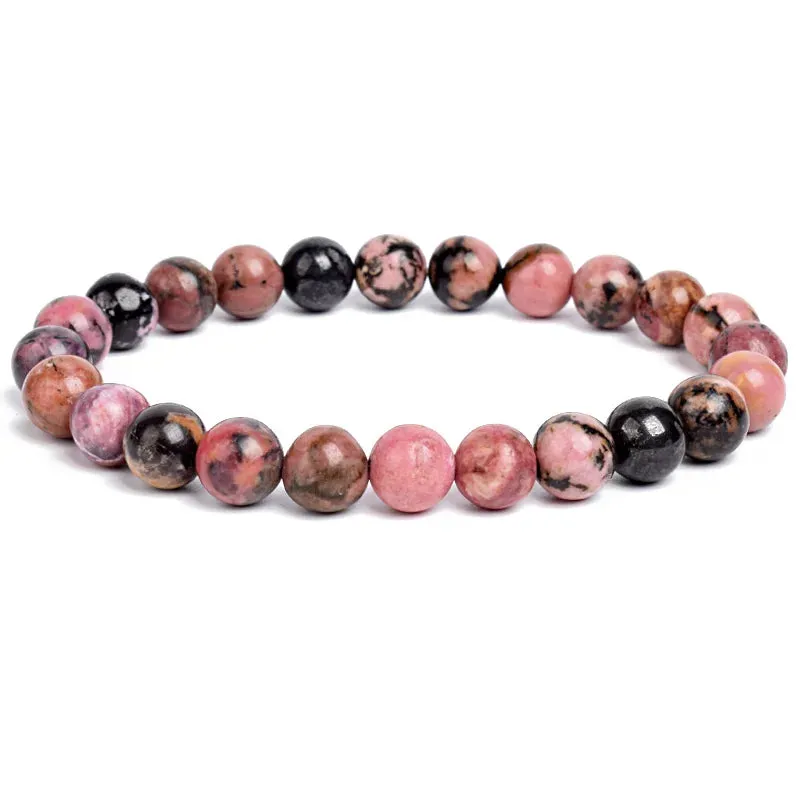 Natural Stone Beads Amethysts Crystal Quartz  Bracelets
